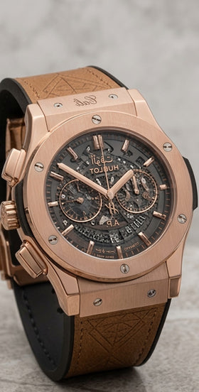 Rose Gold Skeleton – Luxury Automatic Style Chronograph